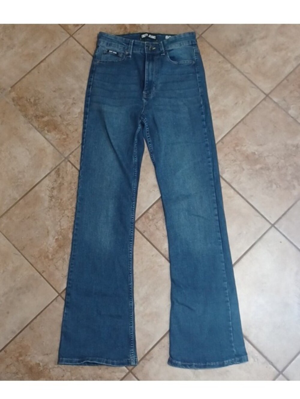 DKNY Women's Dark Blue Flare Jeans